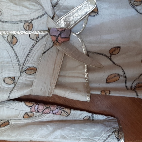 Vintage Norman Hartnell belted dress jacket suit small 4 or 6 - Picture 2 of 10